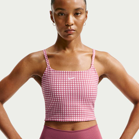 Спортивное бра One Longline, уплотнённая чашка — Nike