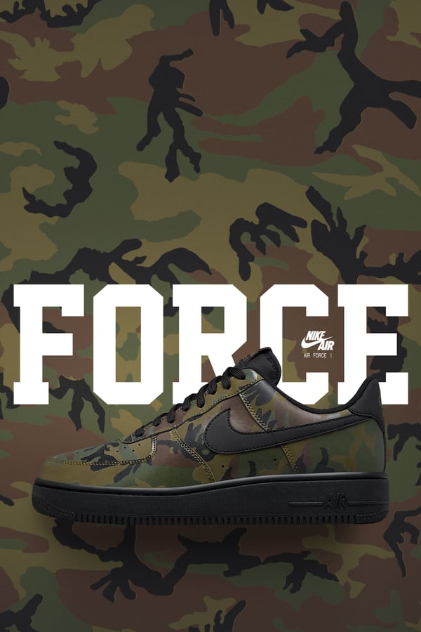 Air force 1 olive reflective camo best sale