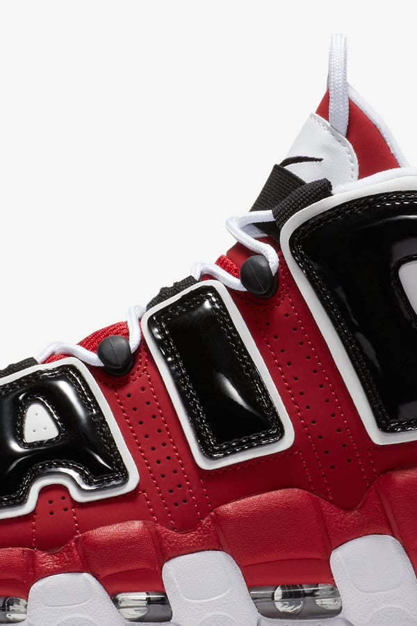 Air more uptempo varsity red/black-white best sale