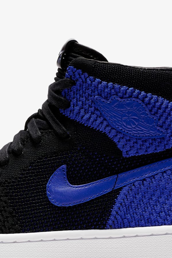 Air Jordan 1 Retro High Flyknit Black Game Royal Release Date. Nike SNKRS