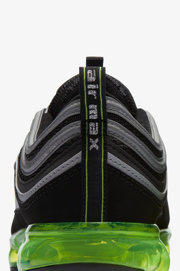 Nike Air Vapormax 97 Black Volt Metallic Silver Release Date. Nike SNKRS