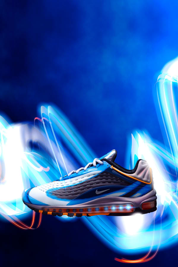 Nike Air Max Deluxe Photo Blue Wolf Grey Orange Peel Release Date. Nike SNKRS