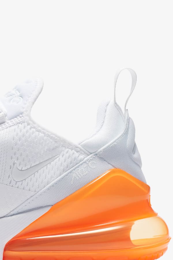 Air 270 orange and white best sale