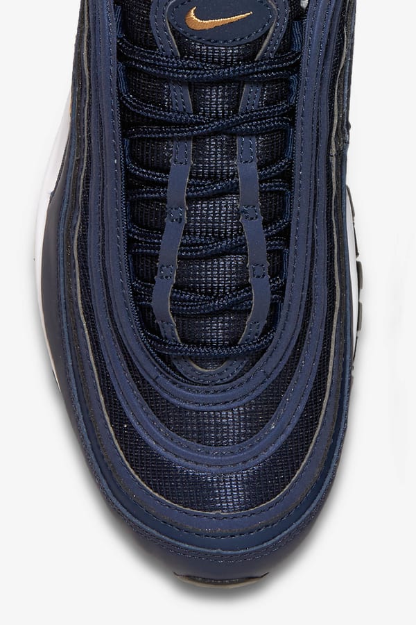 Nike Air Max 97 Midnight Navy Metallic Gold Release Date. Nike SNKRS