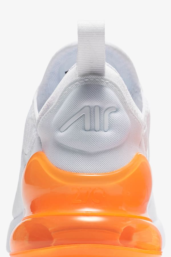 Air 270 orange and white best sale