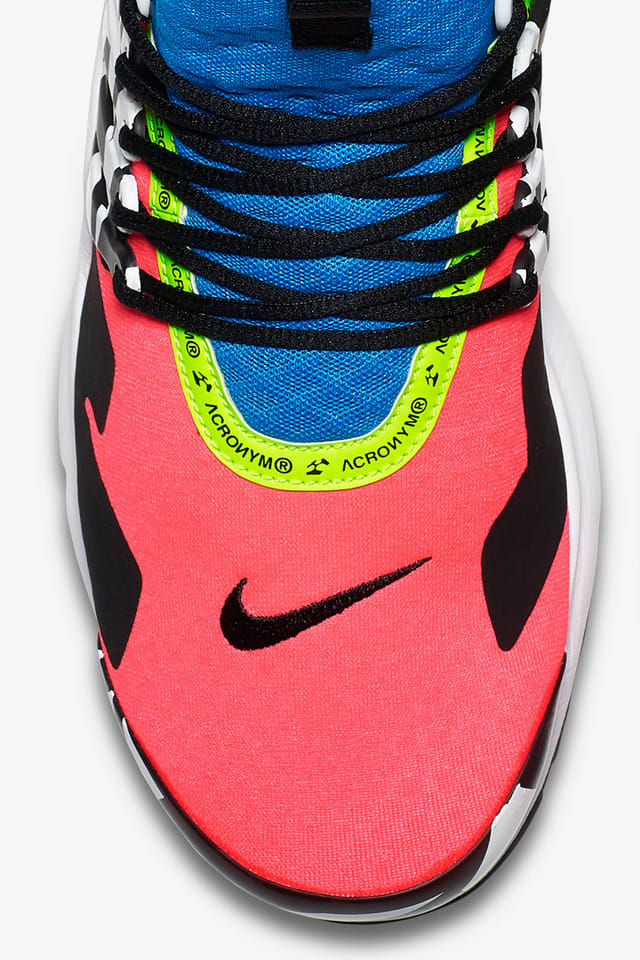 NIKE公式】エア プレスト MID ユーティリティ X アクロニウム 'Racer Pink and Black and Photo Blue'  (AH7832-600 / PRESTO X ACRONYM). Nike SNKRS