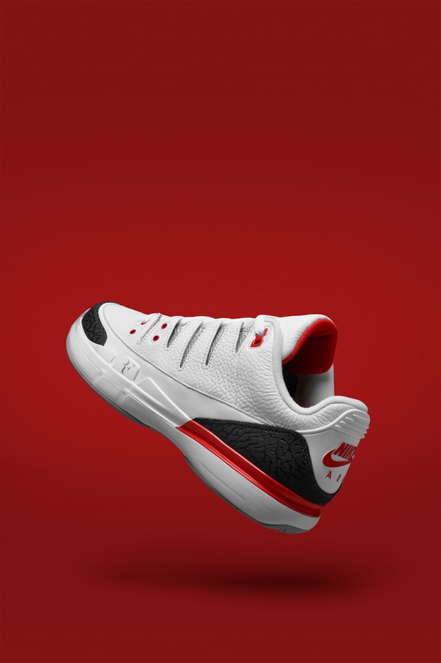 ナイキコート ズームヴェイパー RF x AJ3 'Fire Red'. Nike SNKRS