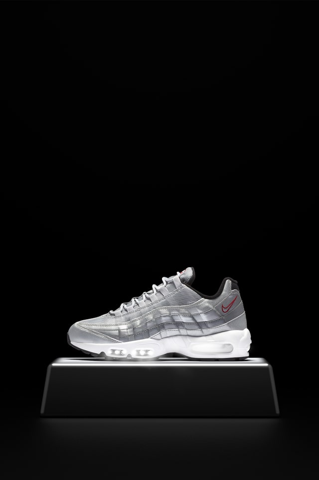 ナイキ エア マックス 95 プレミアム 'Metallic Silver'. Nike SNKRS