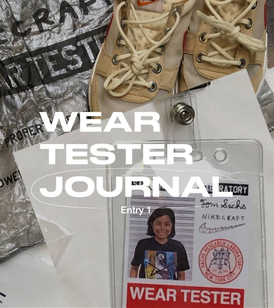 Lugar de nacimiento Tío o señor Sistemáticamente Tom Sachs Wear Tester Journal Entry 1 Video. Nike SNKRS PT