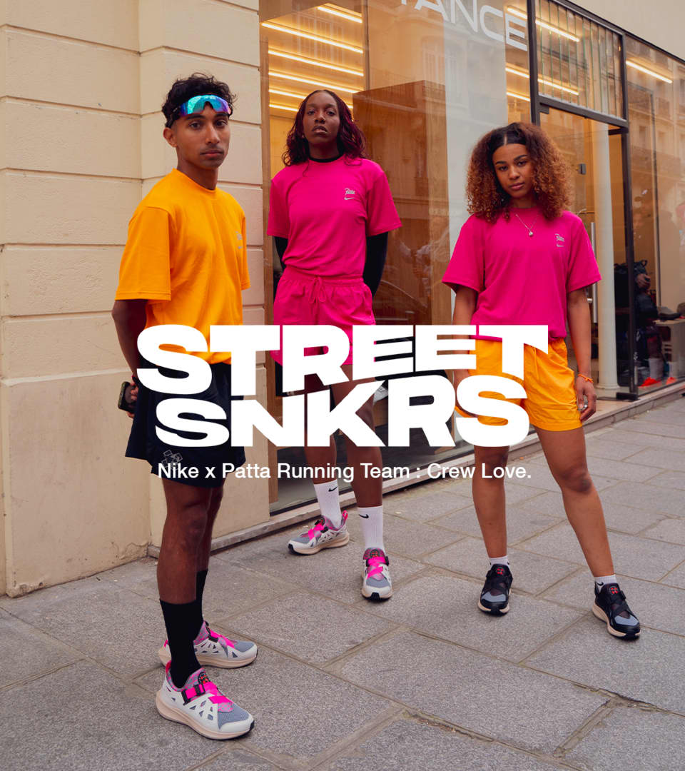 Street SNKRS. Nike x Patta Running Team: Crew Love.
