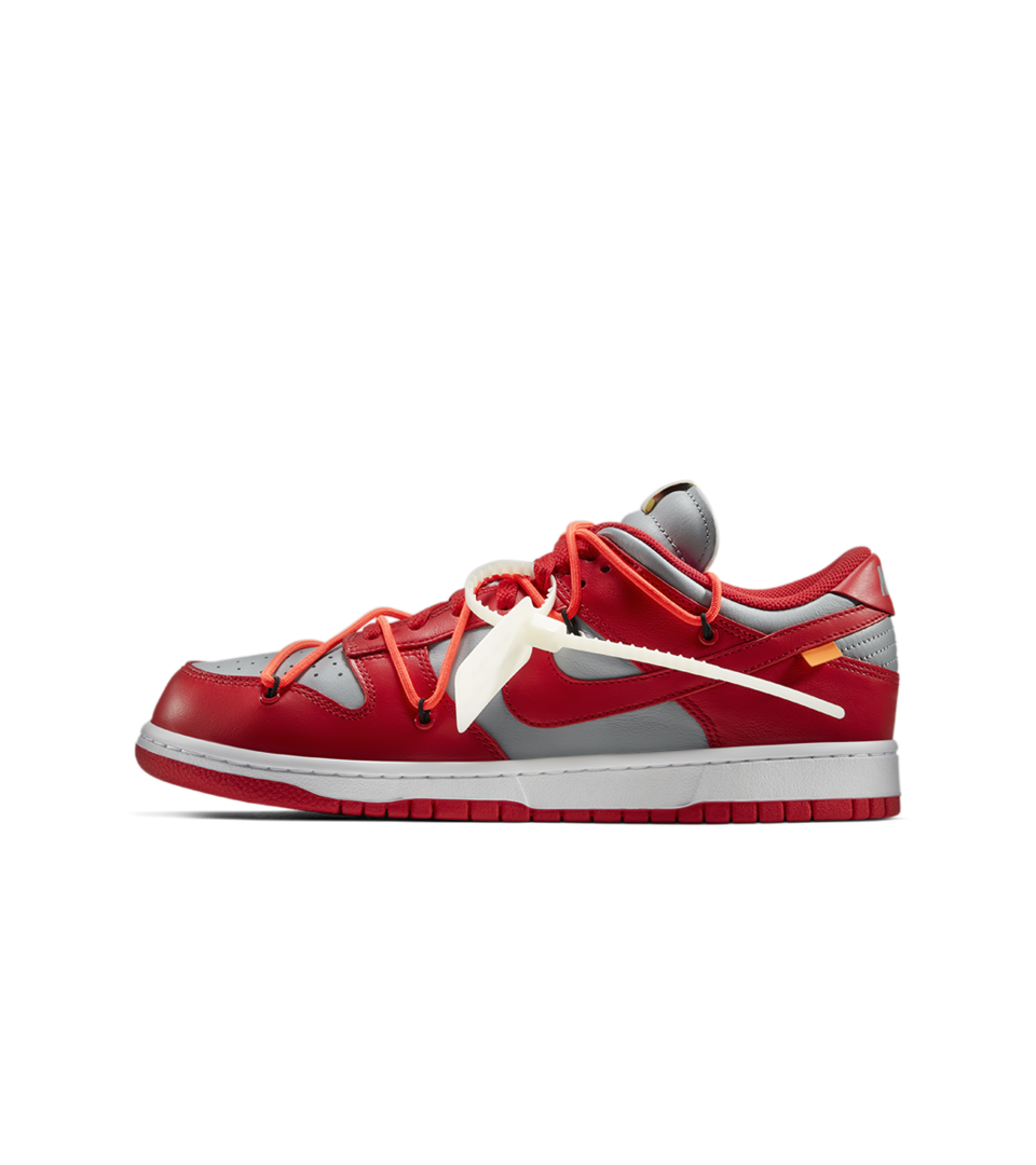 メンズOFF-WHITE X NIKE DUNK LOW RED 27.5 - スニーカー