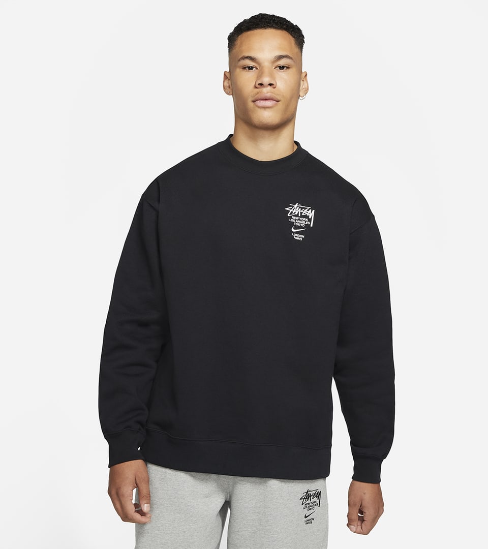 Stussy Nike Fleece Crew Grey セットアップ XS-