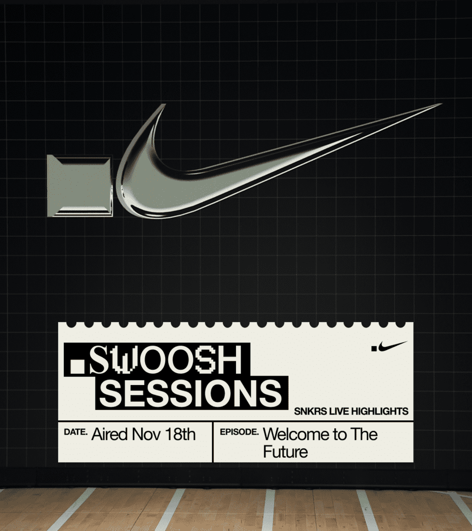 Destaques SNKRS ao vivo – Sessões .SWOOSH da Nike Virtual Studios – 18/11.  Nike SNKRS PT