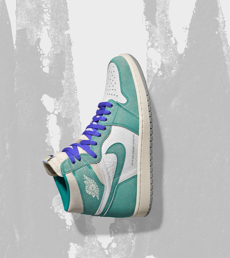 Air Jordan 1 'Turbo Green and White and Light Smoke Grey' Release