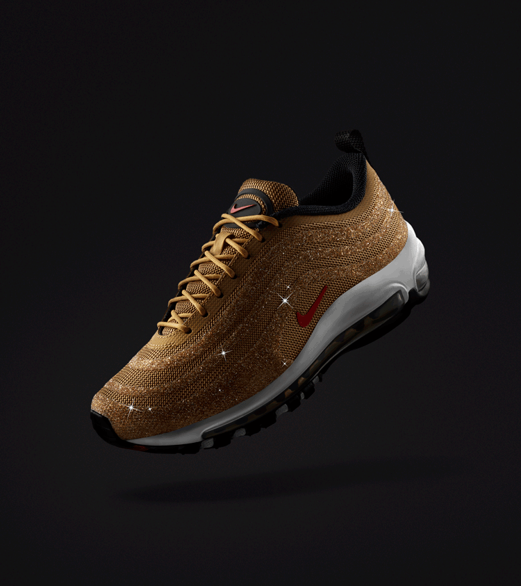 Fecha de lanzamiento de las Nike Air Max 97 "Gold Swarovski Crystal" para mujer. Nike ES