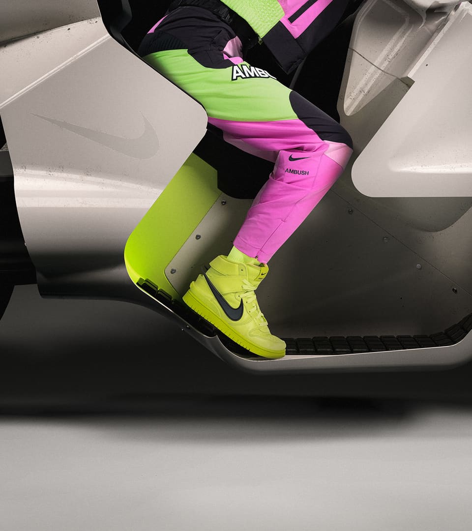 dunk high ambush lime green