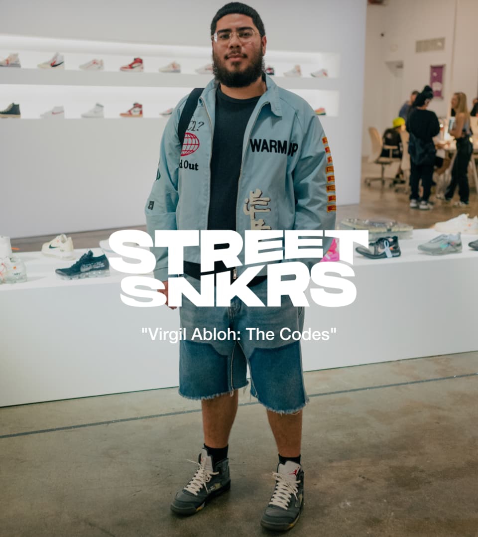 Street SNKRS 'Virgil Abloh: The Codes'. Nike SNKRS IE