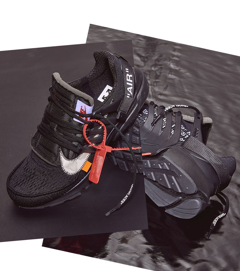 off white nike presto black