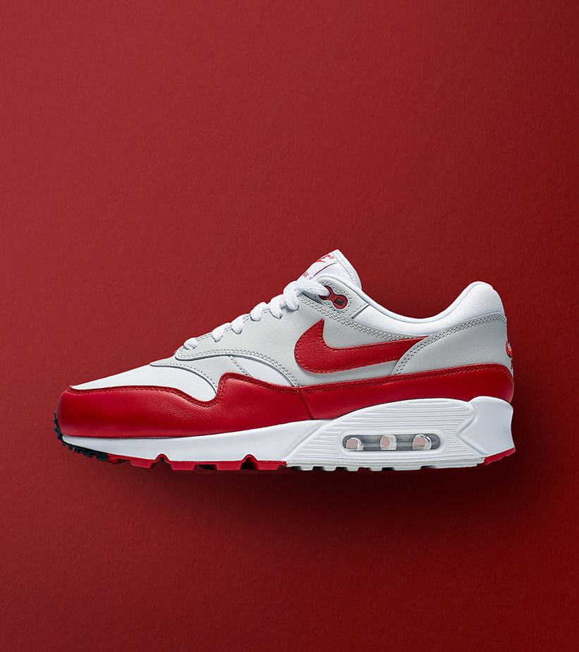 el centro comercial partido Republicano Paisaje Nike Air Max 90/1 'White &amp; University Red' Release Date. Nike SNKRS BE