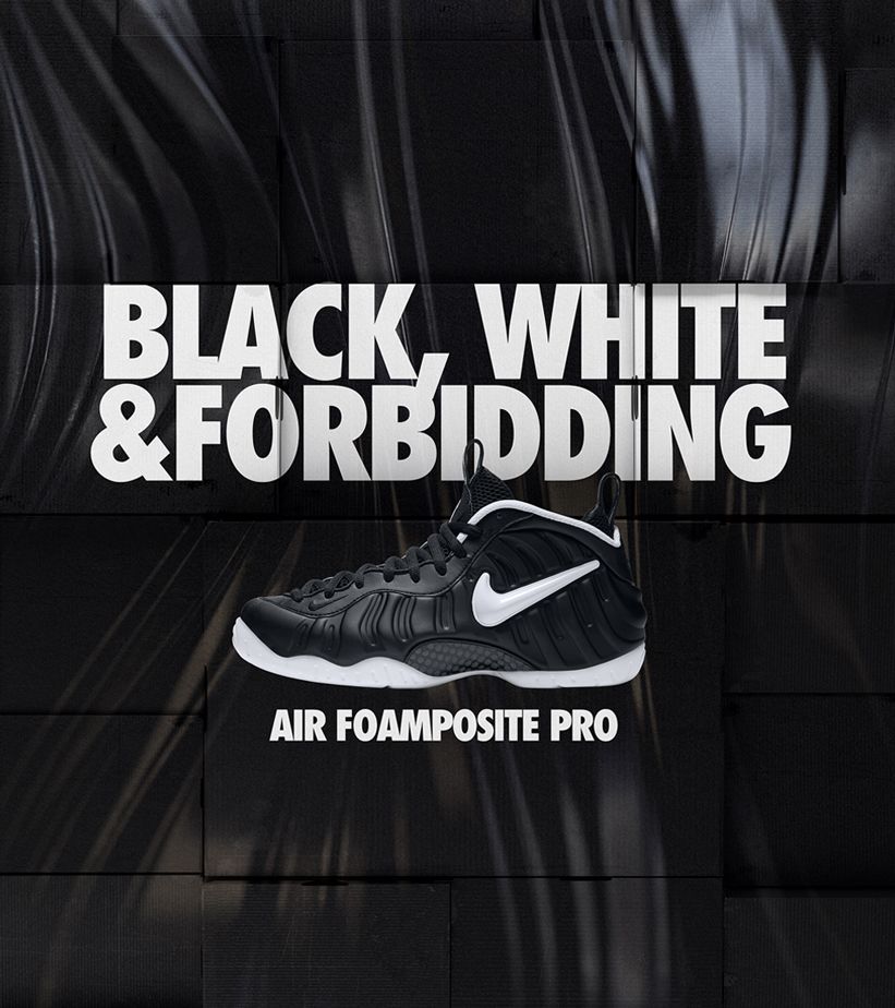 Persistente De hecho compromiso Nike Air Foamposite Pro "Black & White" 2016. Nike SNKRS ES