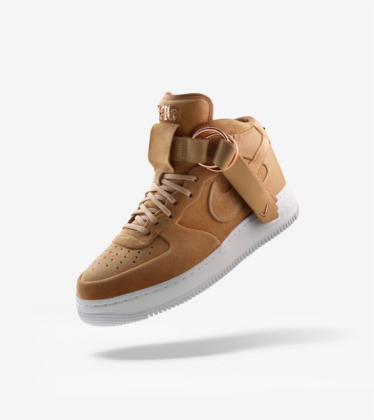 actually Conflict Forward Nike Air Force 1 Mid V.Cruz 'Vachetta Tan & Metallic Gold' Release Date.  Nike SNKRS