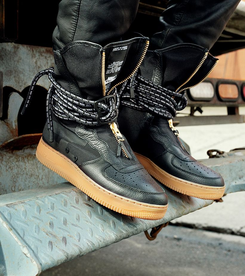 nike air force 1 high black gum