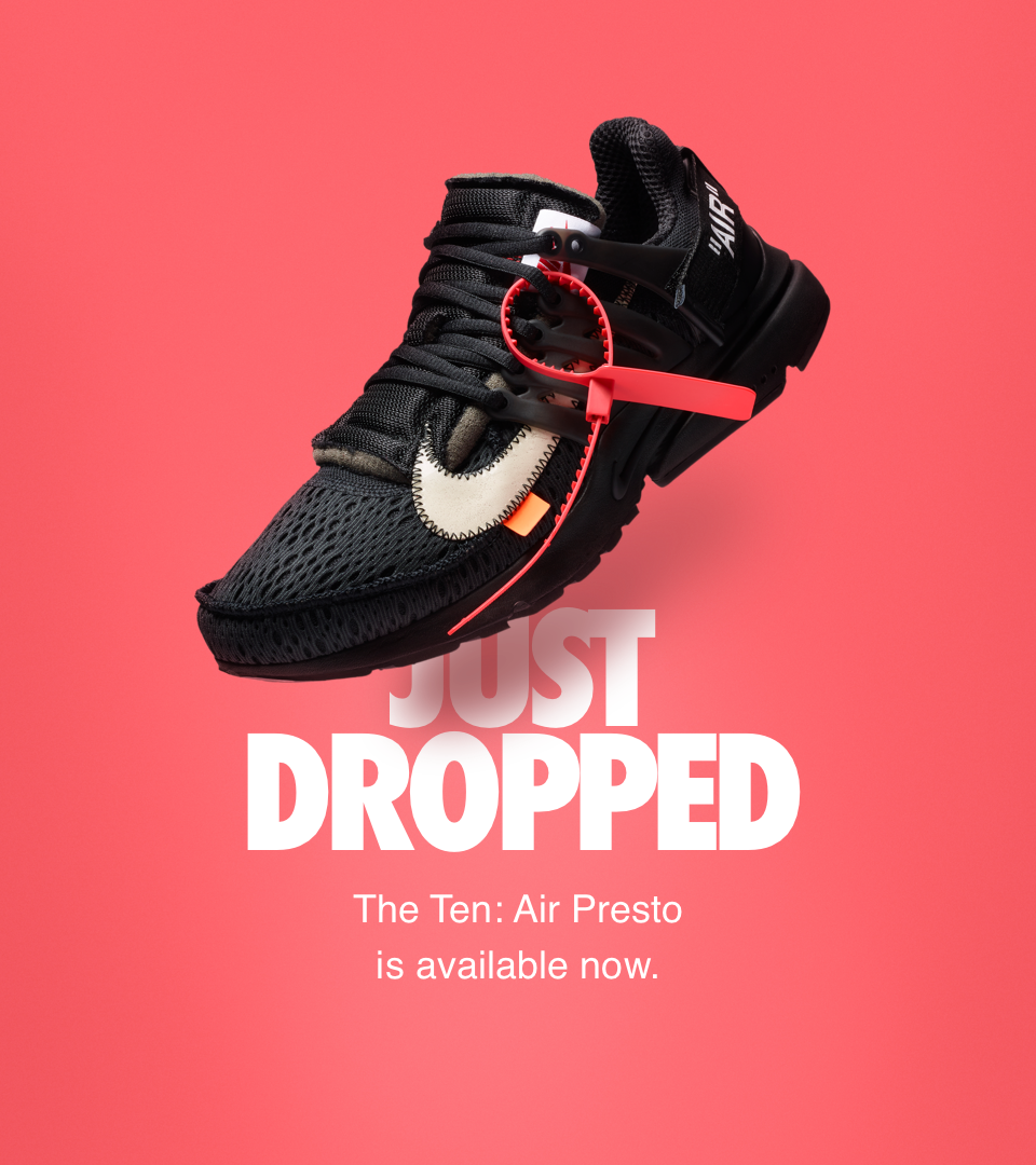 Nike The Ten: Air Presto Off White 'Black & Cone' Release Date. Nike SNKRS