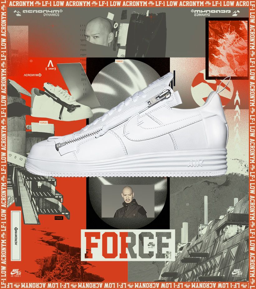 Fecha de lanzamiento de las Nike Air Force "Acronym". Nike SNKRS