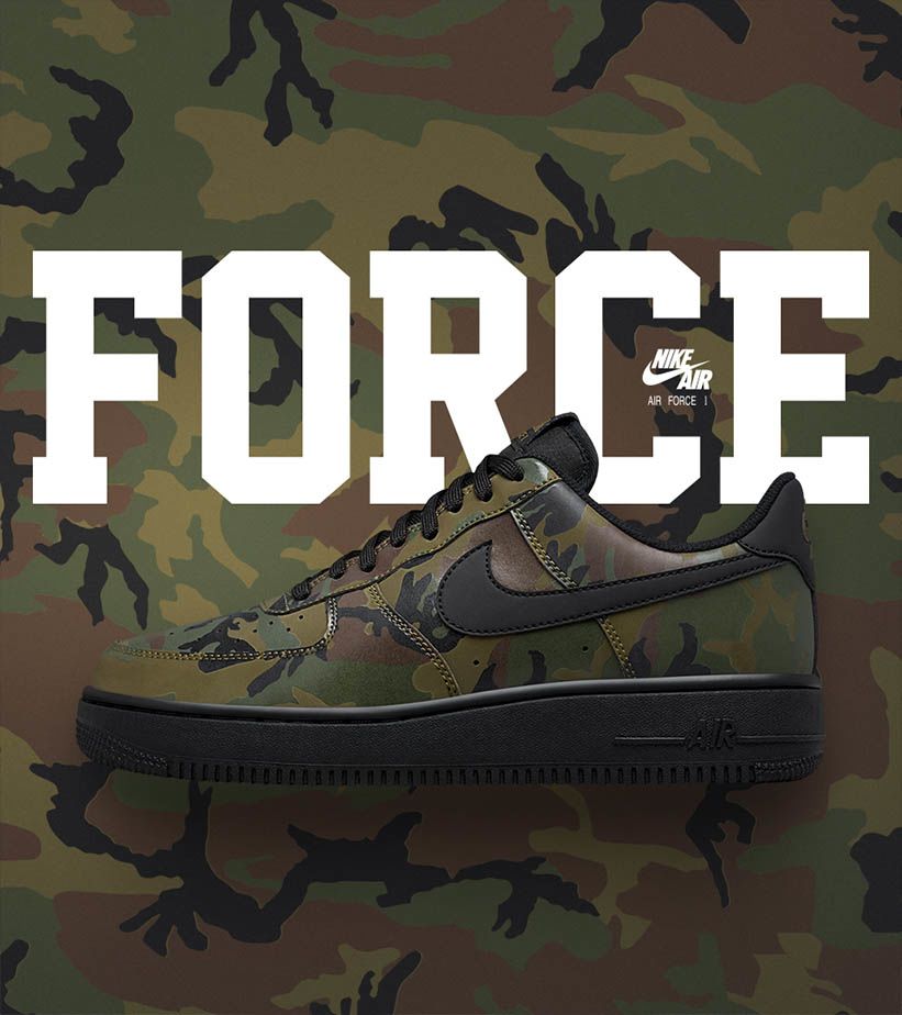 ナイキ エア フォース 1 LOW 07 'Medium Olive Camo Reflective' 発売