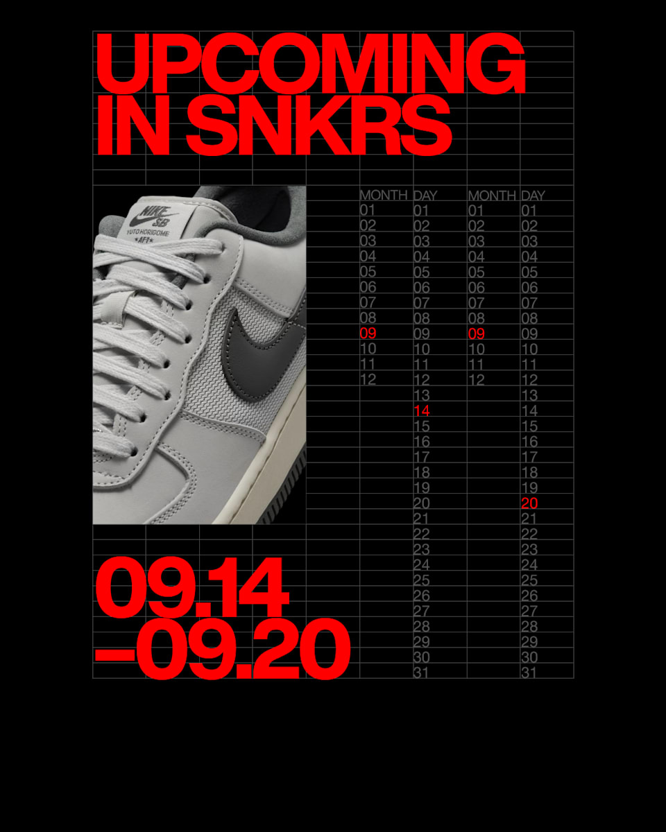 UPCOMING IN SNKRS: 09.14 - 09.20