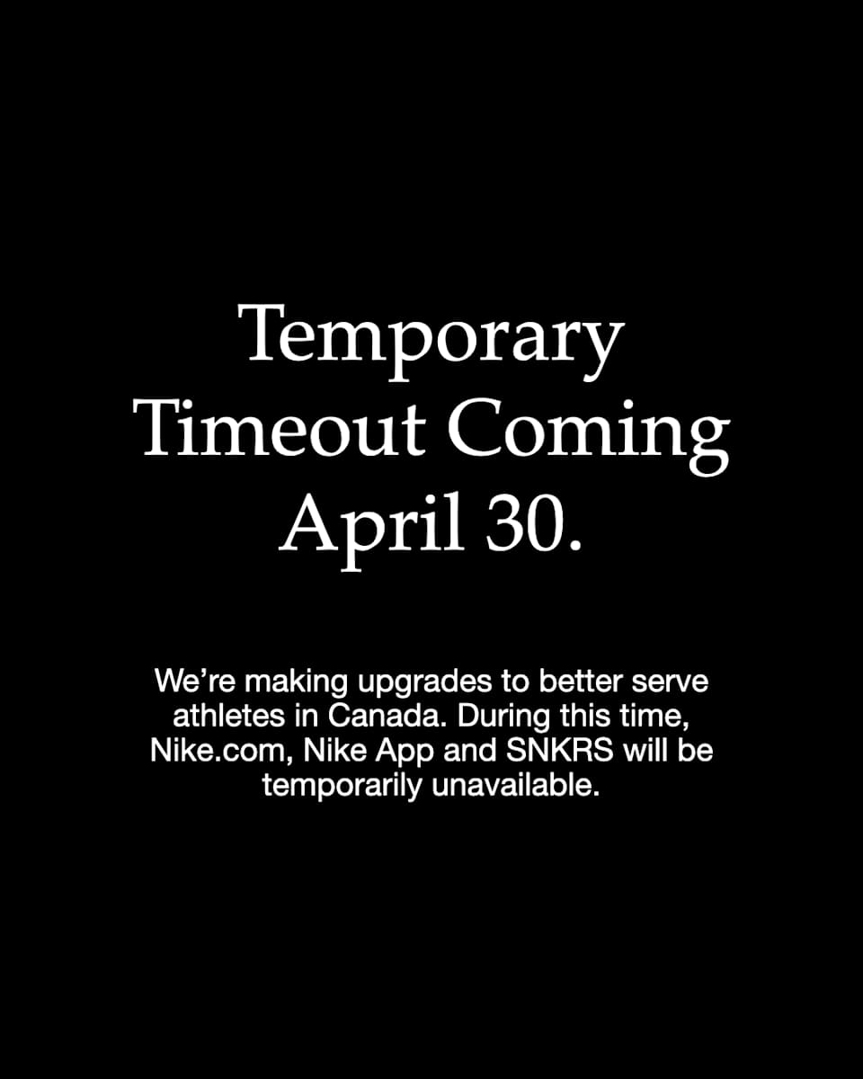 Canada Time-Out Announcement 