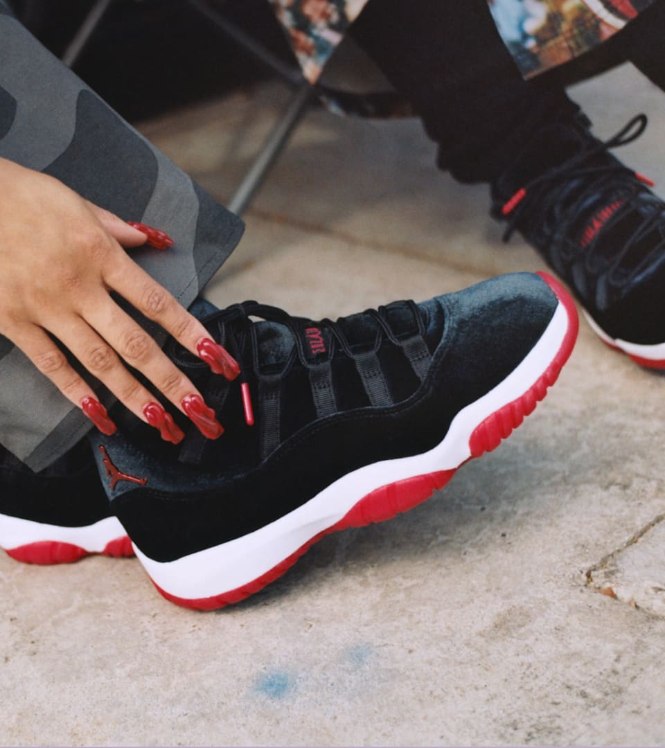 Legends Never Get Old: Women's Air Jordan 11 "Bred Velvet"