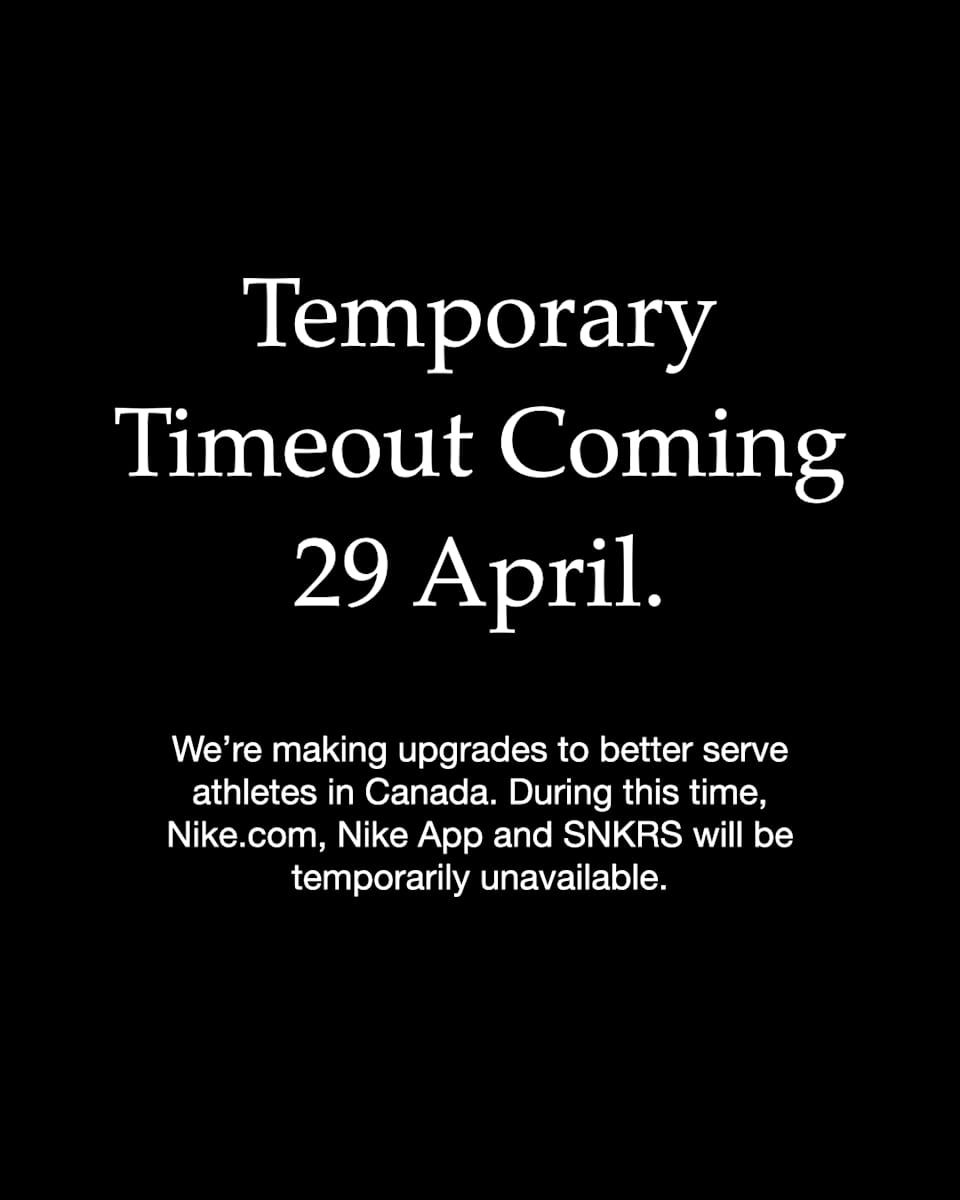 Canada Time-Out Announcement 