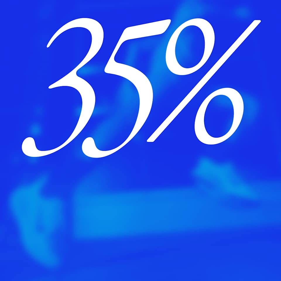 Hasta 35% de descuento en estilos seleccionados.