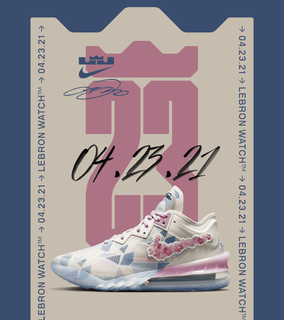 LeBron 18 Low x Atmos 'Cherry Blossom' Release Date