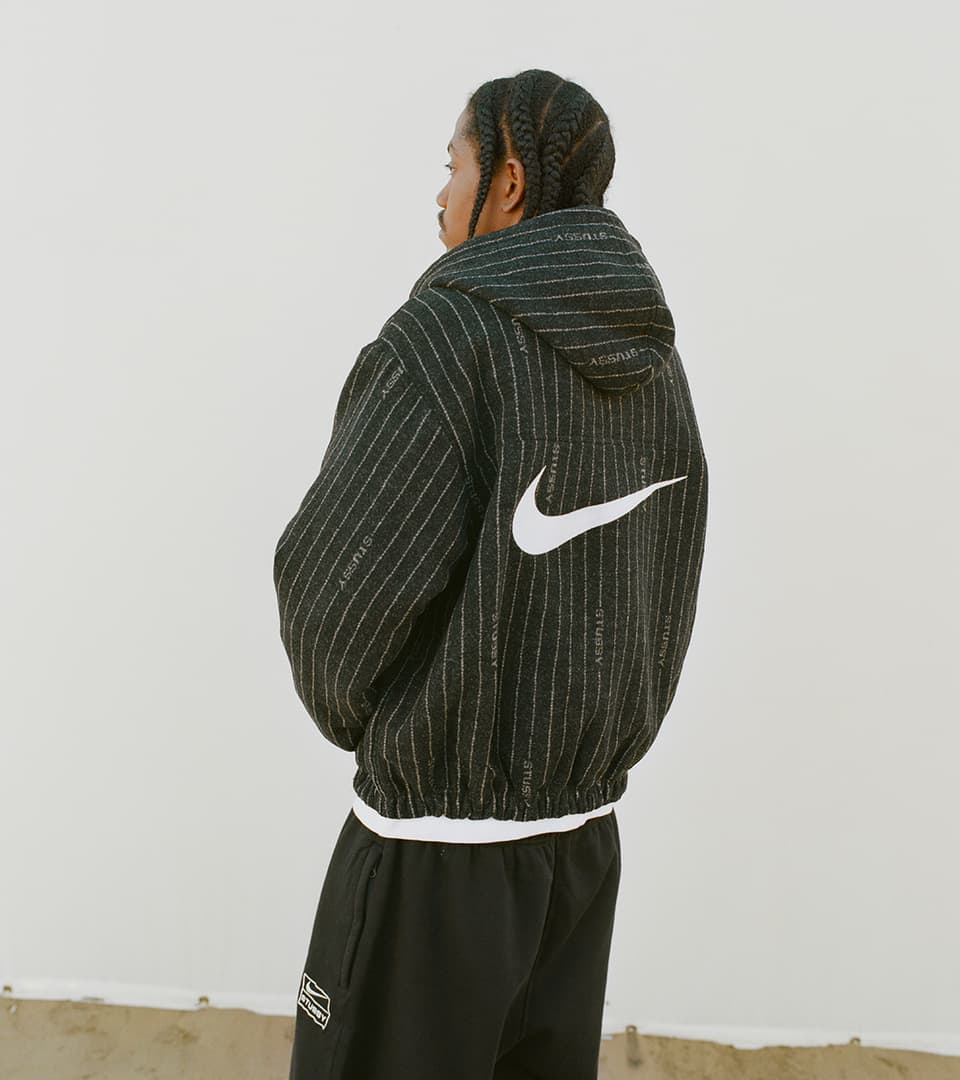 值下！Nike x Stussy Reversible Jacket刺繍ブラック - ジャケット ...