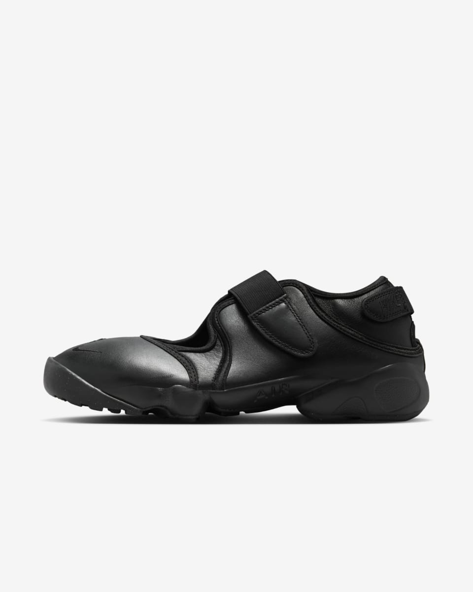 Women's Air Rift Leather 'Black' (HM5737-002) release date