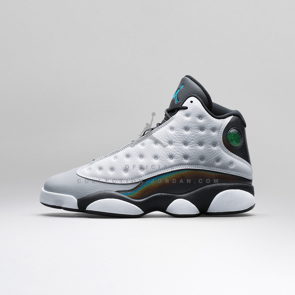 air jordan 13 retro white tropical teal black wolf grey