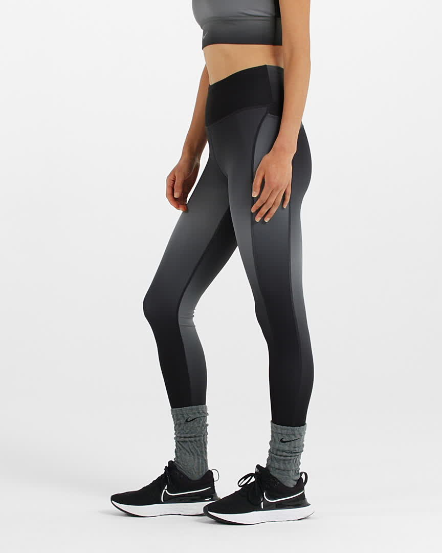 Nike Fast Women's Mid-Rise 7/8 Gradient-Dye Running Leggings with ...