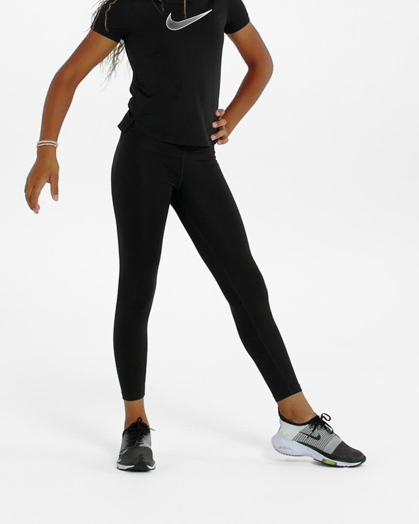 Nike Nike Dri-FIT One Luxe High-Rise Leggings Kids - Black • Price »