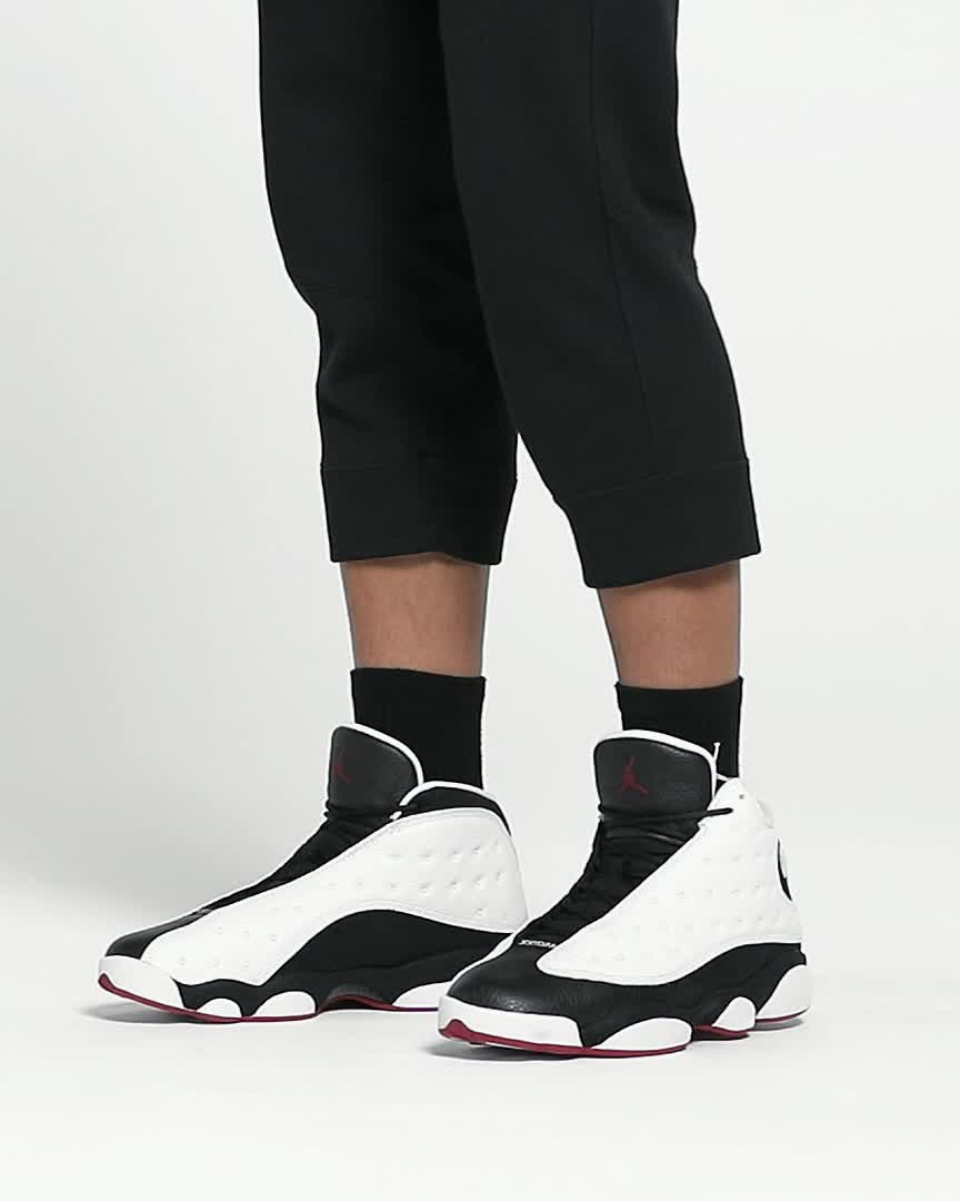 Air Jordan Men's 13 Retro Grey Toe Shoe