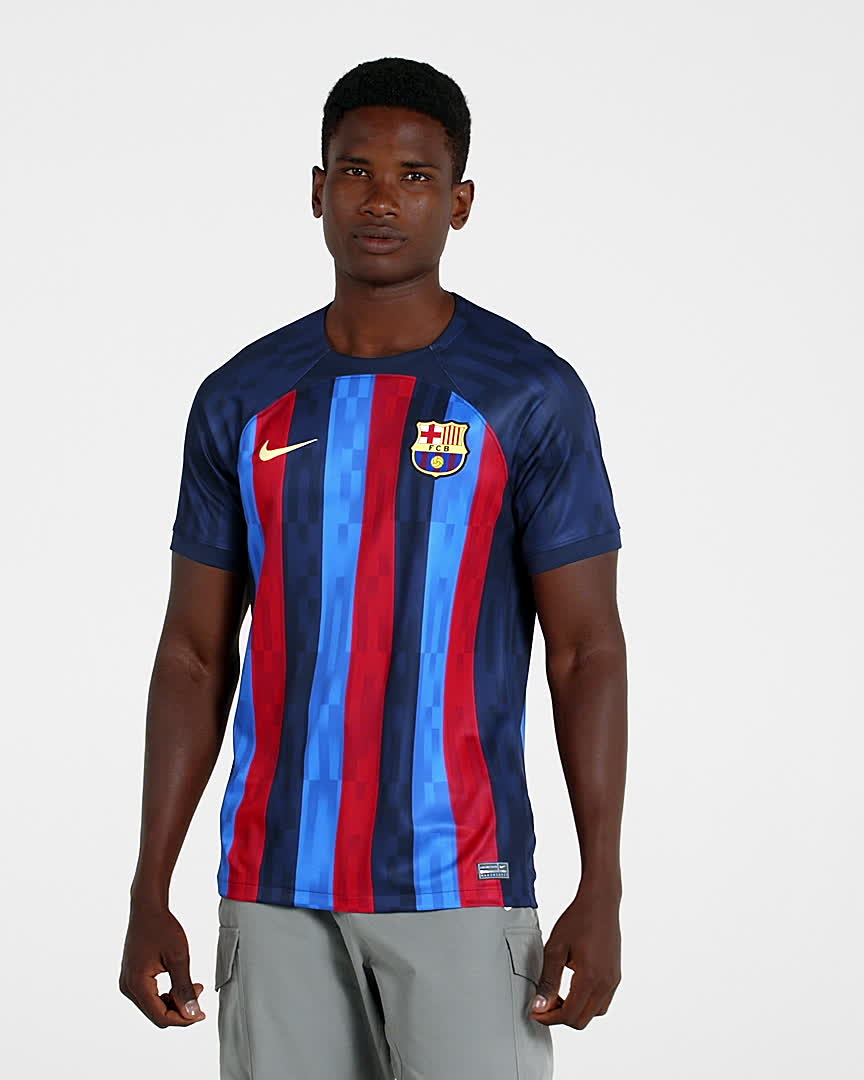 F.C. Barcelona 2022/23 Stadium Home Men's Nike Dri-FIT Football Shirt ...