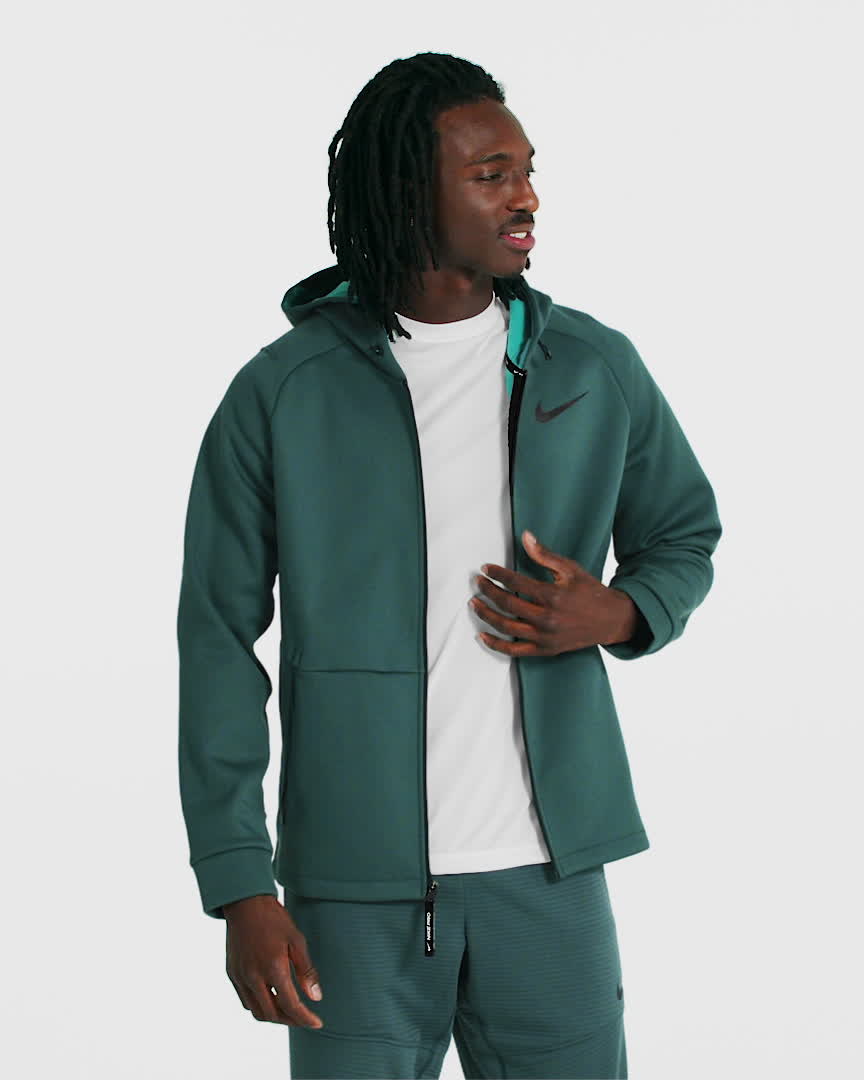 Nike Therma Sphere Therma-FIT Fitnessjacke mit Kapuze für Herren. Nike LU