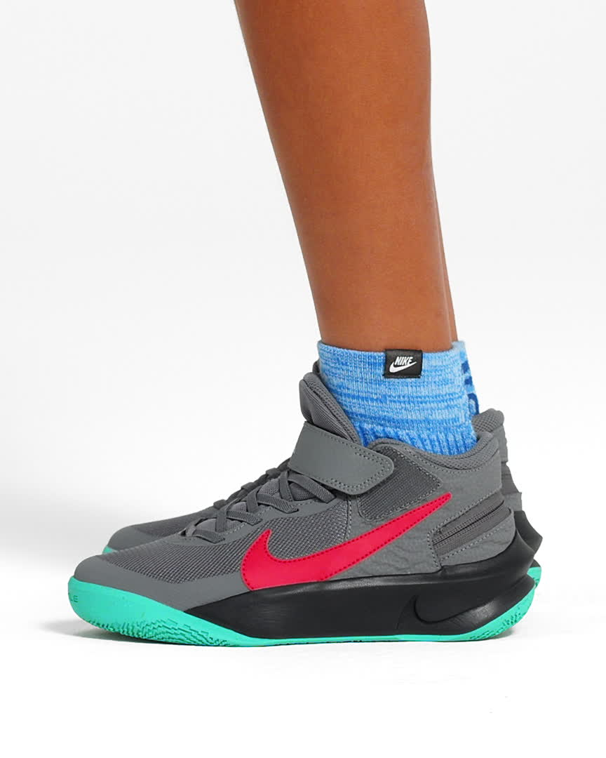 Nike Team Hustle D 10 FlyEase Older Kids' Easy On/Off Basketball Shoes. Nike  PH