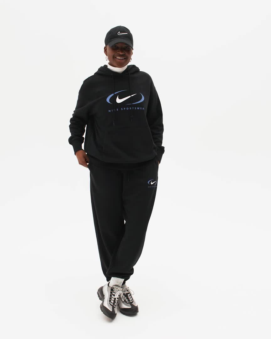 Nike Sportswear Women's Oversized Fleece Pullover Hoodie. Nike HR