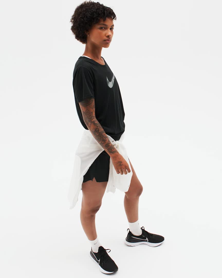 high waisted run shorts