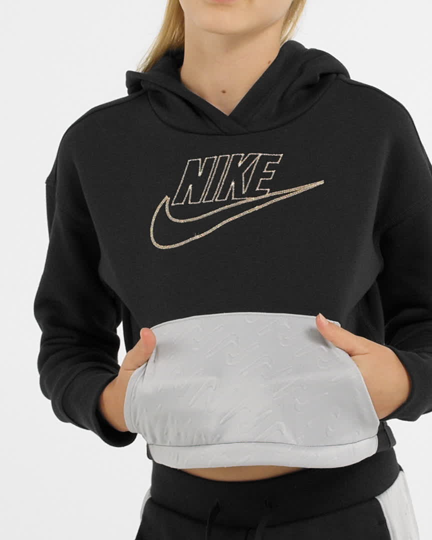 Blusão de Moletom com Capuz Nike Sportswear Icon Clash FLC Hoodie BB -  Feminino