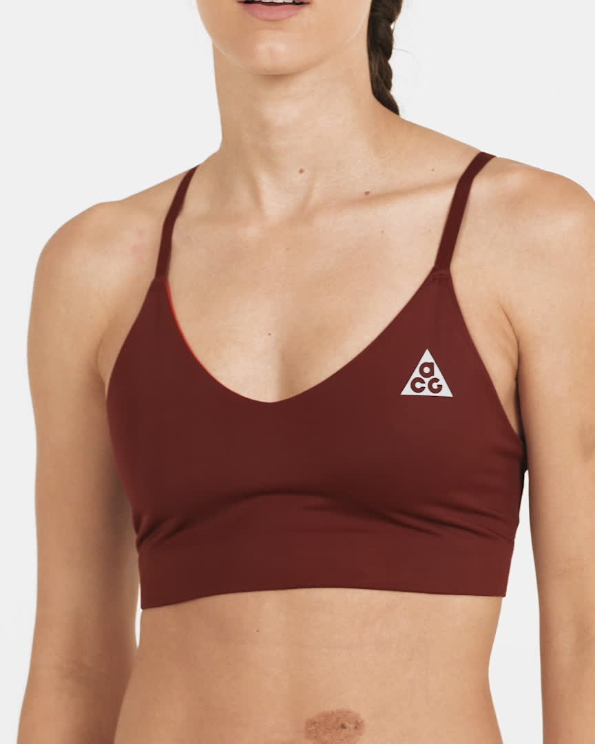 Nike Acg Dri Fit Adv Indy Womens Light Support Reversible Sports Bra Nike Hr 9707