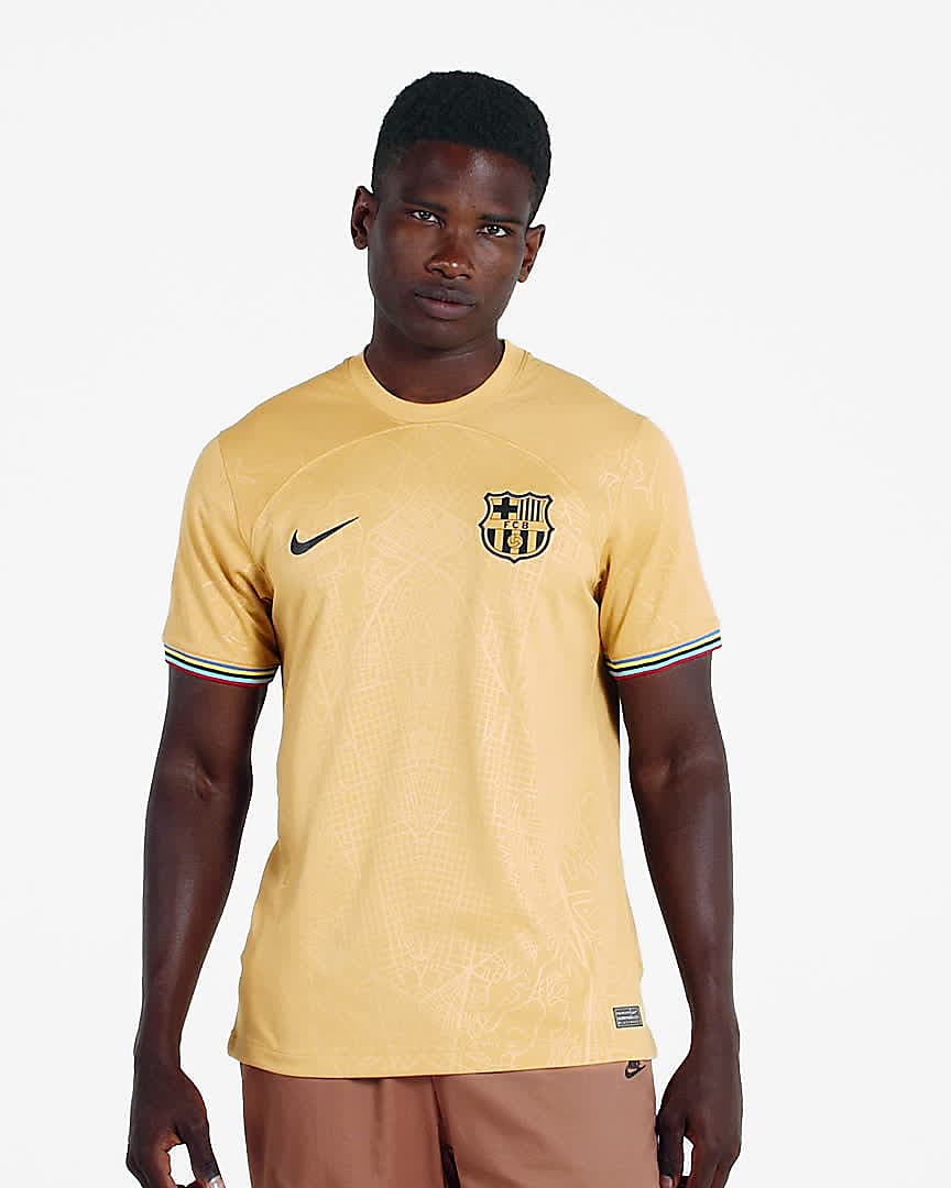 F.C. Barcelona 2022/23 Stadium Away Men's Football Shirt. Nike LU
