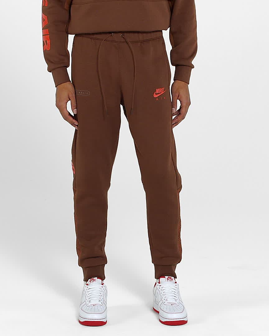 brown joggers nike